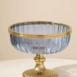 Pure Home and Living Blue Glass Textured Decorative Bowls-image-31