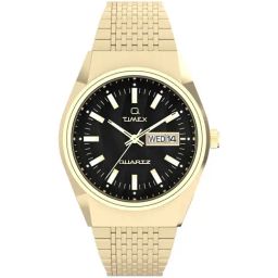 Q TIMEX Men Black Round Dial Analog Watch - TW2W62500UJ-32