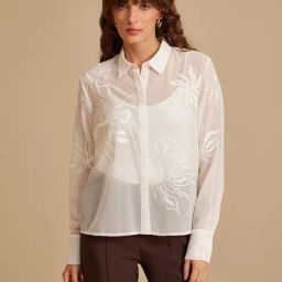 Kazo White Self Design Shirt-image-45