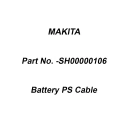 Makita Battery PS Cable Suitable for DRC200, Part No SH00000106-35
