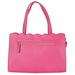 BELLADAMA Rosa Maria Pink Solid Medium Handbag image 3