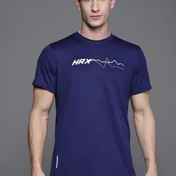 HRX by Hrithik Roshan Brand Logo Printed Running T-shirt-image-99