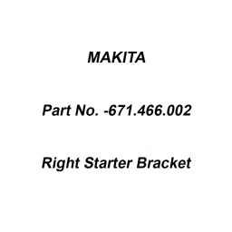 Makita Right Starter Bracket Suitable for ELM4611, Part No 671.466.002-picture-29