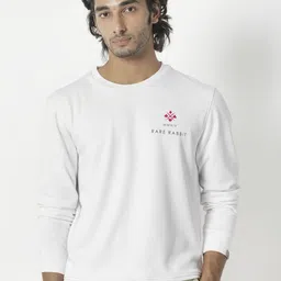 RARE RABBIT Men Cerdon Graphic Print Round Neck Sweatshirt-image-46