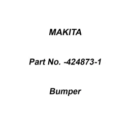 Makita Bumper Suitable for DTD154, Part No 424873-1-13