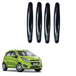 SPREADX Plastic Car Compact Black Colour Elegant Door Guard Protection Universal Type Suitable for Chevrolet Beat (Set of 4 Pcs)-28