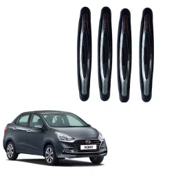 SPREADX Plastic Car Compact Black Colour Elegant Door Guard Protection Universal Type Suitable for Xcent Type-2 (Set of 4 Pcs)-picture-3