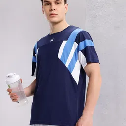HRX by Hrithik Roshan Men Striped Rapid-Dry Running T-shirt-picture-6