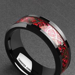 MEENAZ Men Set Of 2 Silver-Plated Stainless Steel Finger Rings-image-91