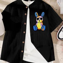ALANTA Boys Regular Fit Classic Shirt-56