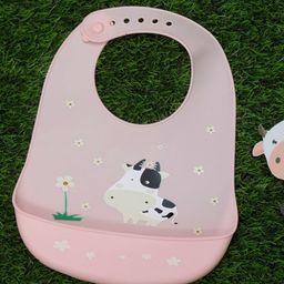 Yellow Bee Infants Girls Graphic Printed Bibs With Crumb Catcher-23