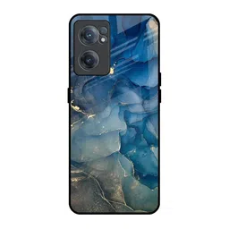 QRIOH Blue Cool Marble Real Printed OnePlus Nord CE 2 Back Case-picture-37