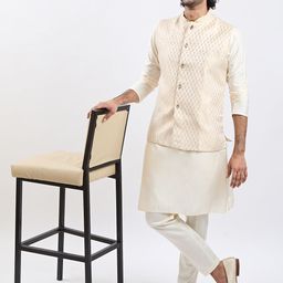 VASTRAMAY Men Regular Kurta with Pyjamas-18