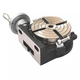 Assorts HV6 Rotary Table 150 mm Dia MT-2 bore 4 Slots for Milling Machine-picture-49
