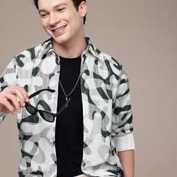 WROGN Abstract Printed Casual Shirt-image-21