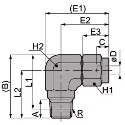 PISCO 30 mm² Section Area SUS316 Tightening Fitting Elbow, NSL1290-03-picture-22