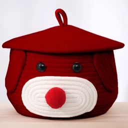 RADECOR Red Tote Basket Bamboo Jewellery Organisers-image-71