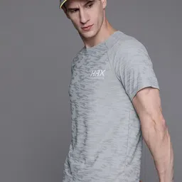 HRX by Hrithik Roshan Men Brand Logo Printed Raglan Sleeves Rapid-Dry Sports T-shirt-picture-29