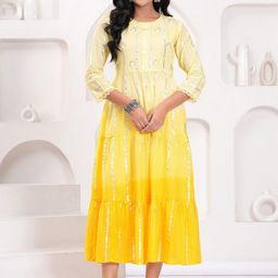 Sarai Dyed Fit & Flare Midi Dress-image-80
