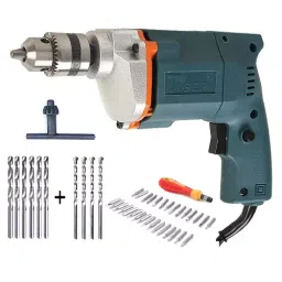 Tiger 10mm Drill Machine with 31 Pcs Screwdriver Set + 6 HSS and 4 Masonry Bit-17