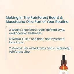 Pratha In The Rainforest Naturals Beard & Mustache Oil- 30 ml image 3