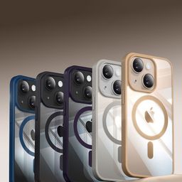 Luxury Kase Mag-Safe Compatible Transparent Back Case with Shockproof Bumper-image-87