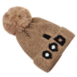 Kid-O-World Woollen Ood Knitted Bobble Cap - Brown-image-13