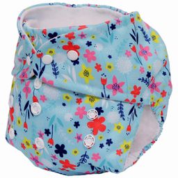 Deedry Cloth Diapers Reusable Adjustable with Snap Buttons & Comes With Insert Pack of 2- Pink White image 2