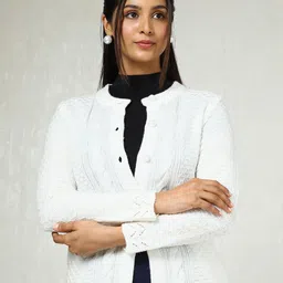 Soch Women Cable Knit Cardigan-image-42