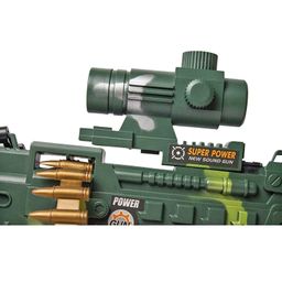 Toyshine  Musical Army Style Toy Gun with Music Lights and Laser Light - Multicolor image 3