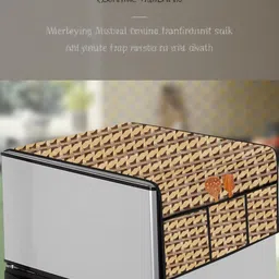 The Furnishing Tree Beige Plastic Refrigerator Cover-picture-29