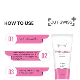 Cutiswiss Swissaura Cream Intense Hydration & Skin Brightening - 100 ml-2