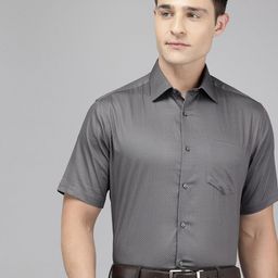 Van Heusen Pure Cotton Custom Fit Geometric Printed Formal Shirt-image-51
