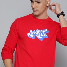 Levis Brand Logo Printed Pure Cotton Sweatshirt-image-61
