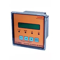 Minilec Microprocessor Based Voltage Scanner 3 Ph 2 CO Relay Output Black & Red, F3 VSR4-0-10