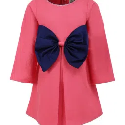 A Little Fable Kids Pink Cotton Dress-image-44