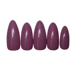 SOEZI Allstar Plum Reusable Press On Nails - Application Kit image 1