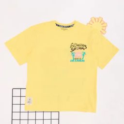 Pantaloons Junior Boys Yellow T-Shirt-image-115