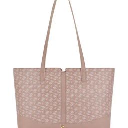 Lavie Mono LL Samara Pink Logo Leather Large Tote Bag-8