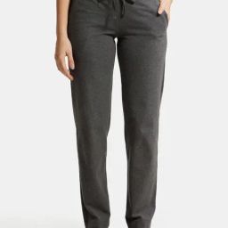 Jockey 1302 Super Combed Cotton Elastane Stretch Relaxed Fit Trackpants With Side Pockets-image-5