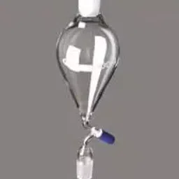 Glassco 50 ml Pear Shape Separating Funnel With Needle Valve Stopcock 163.202.03-46