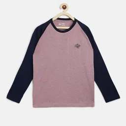 CHIMPRALA Boys Pink Solid Cotton Round Neck Sports T-shirt-image-127