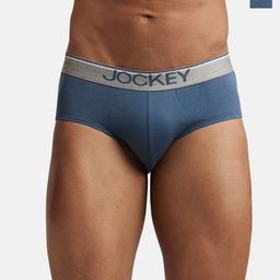 Jockey Men Pack Of 2 Assorted Pure Cotton Basic Briefs 8037-0201-23