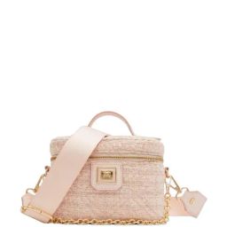 Aldo Pink Embroidered Small Satchel Handbag-image-61