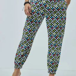 Bewakoof Multicolored Cotton Regular Fit Printed Joggers-picture-28
