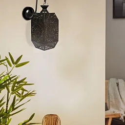 decorativeray Black Metal Traditional Abstract Shaped Shaped Wall Lamp-image-23