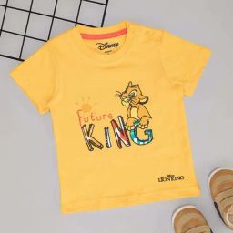 Pantaloons Baby Boys Pale Marigold Cotton Printed T-Shirts-image-24
