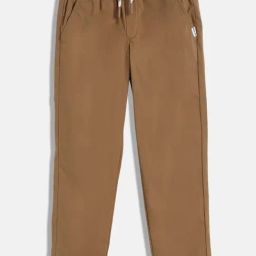 TOMMY HILFIGER Boys Brown Cotton Solid Trousers-image-39