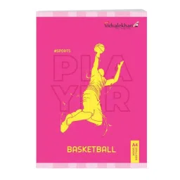 Vidyalekhan A4 Size College Notebook 76 Pages 21x29.70 cm Single Line Soft Bound for Students & Professionals, 1090-41
