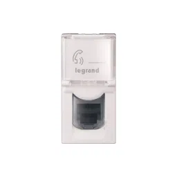 Legrand RJ11 Telephone Socket Myrius Classic White 1 Module, 6792 62-25